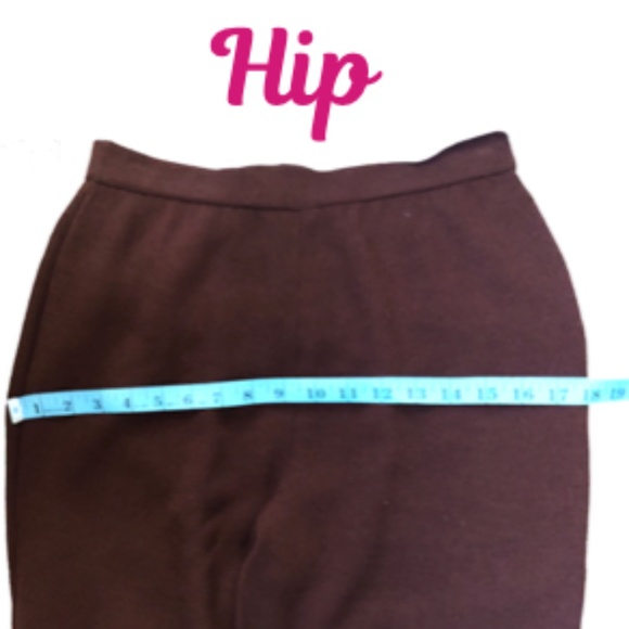 St. John Chocolate Brown Moderate Wide Leg Knit Pants - Picture 6 of 9